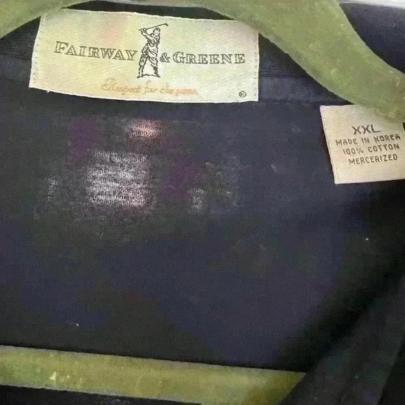 Fairway & Greene Men's Navy Golf Polo Size XXL The Honors Course Casual - Picture 3 of 5